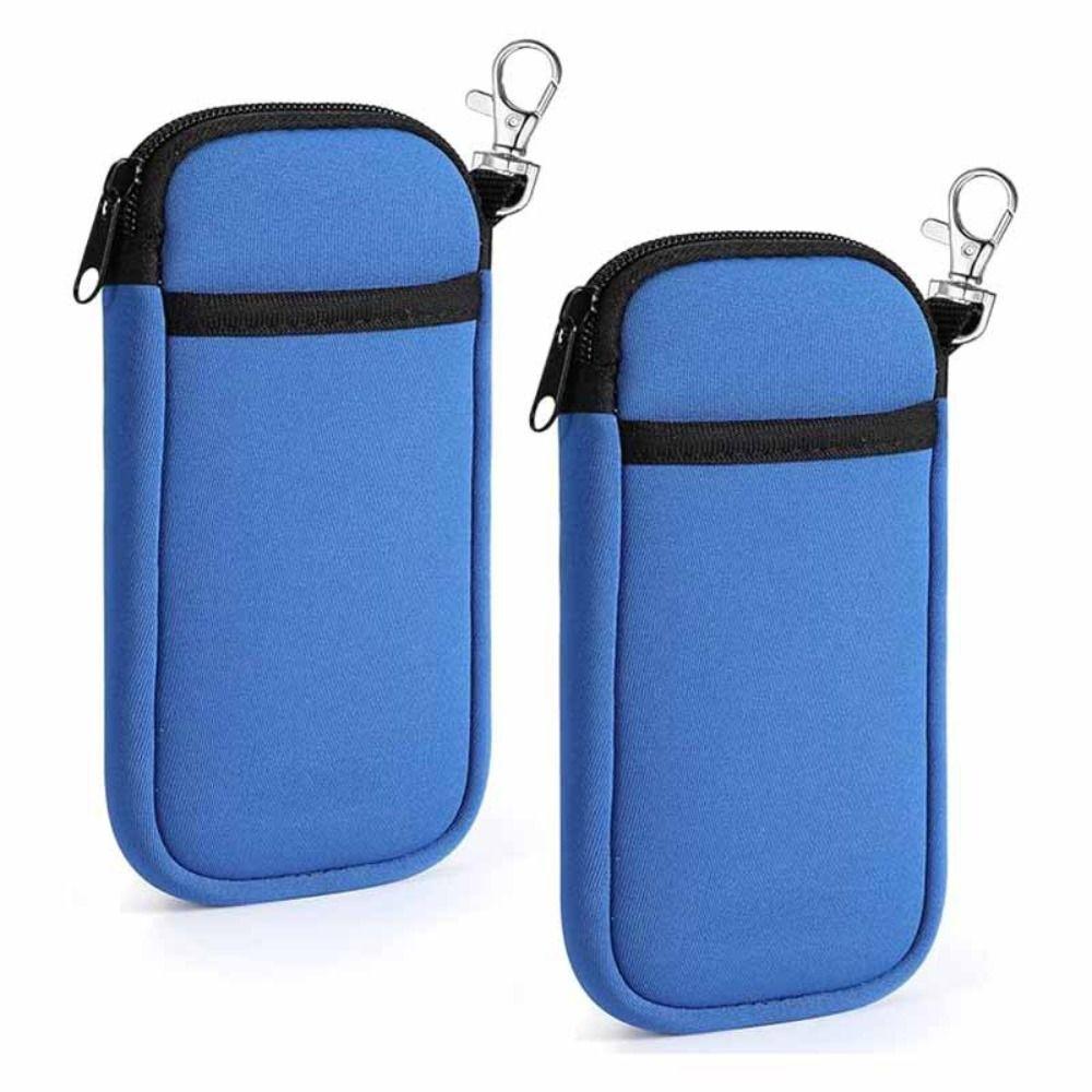 Soft Zipper Phone Bag Portable Storage Bag Multifuctional Eyeglass Pouch  Travel Use