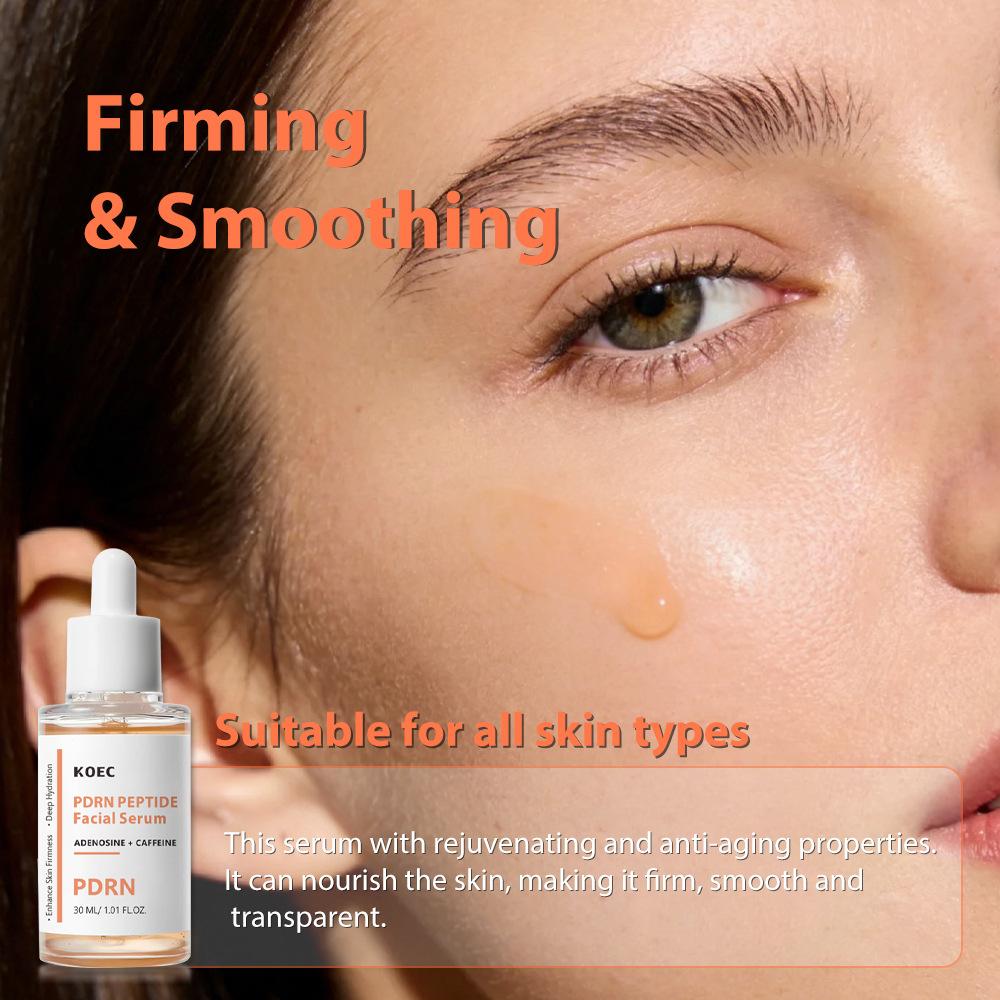 KOEC Peptide Salmon PDRN Serum Hydrating Moisturizing Brightening Facial Serum 30ml