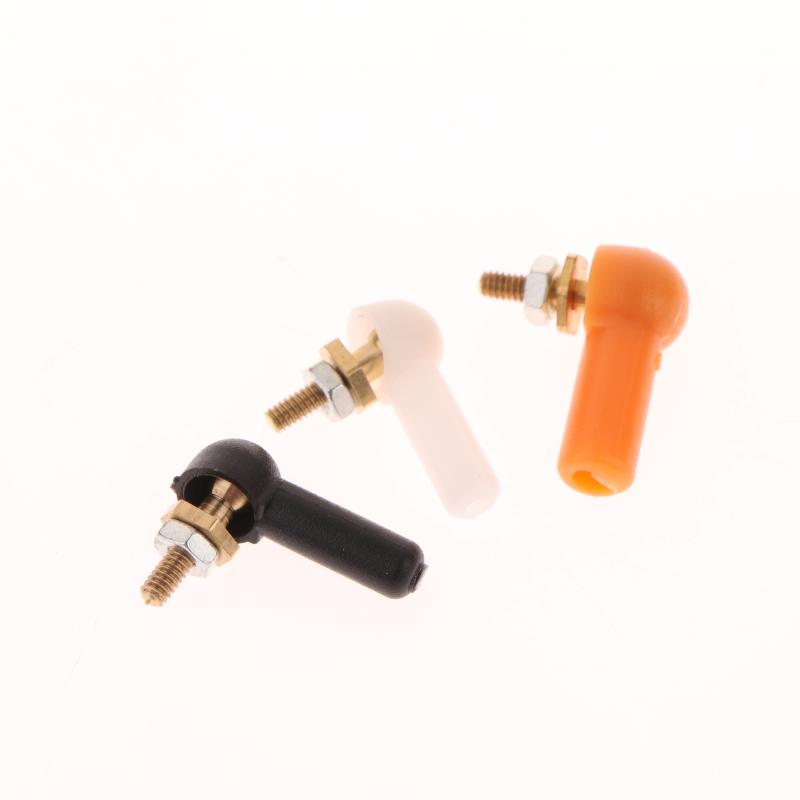 2/5Pcs L16/17Mm Rod End M2 M3 Ball Joint 2/3Mm Black Linkage Rod Ball Head Connector For Diy Rc Gasoline Boat Servo Spare Parts