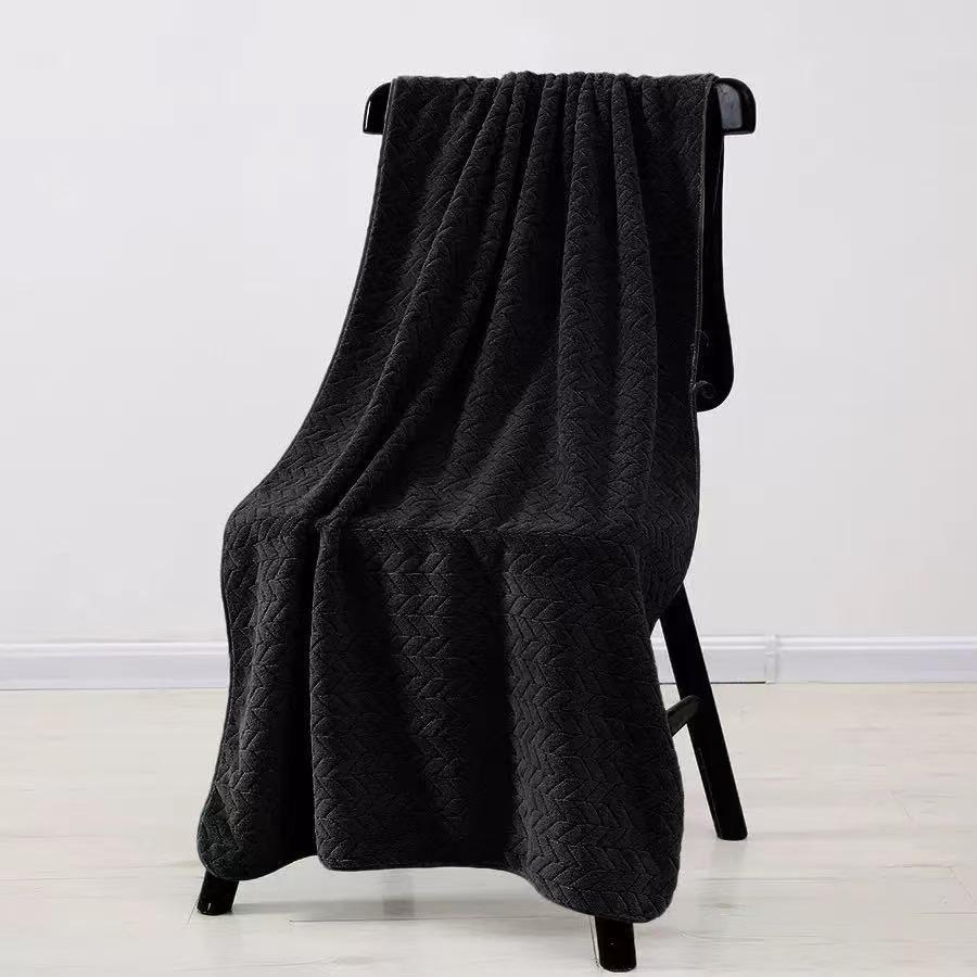 Coral Fleece Quick-Dry Bath and Beach Towel Set