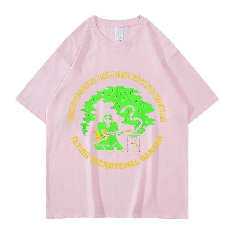 King Gizzard and The Lizard Wizard TShirt Rock Band Retro Hip Hop T-shirt Unisex WoUnisex Fashion Cotton Oversized T Shirts Streetwear