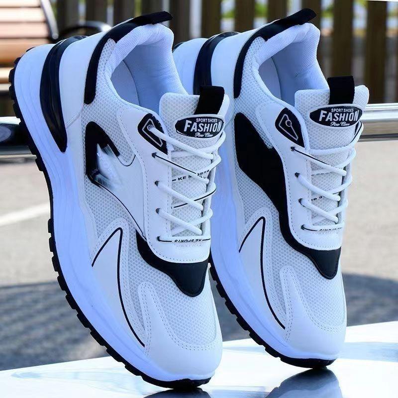 Men's shoes autumn new fashion color matching mesh breathable running shoes outdoor daily light sports shoes