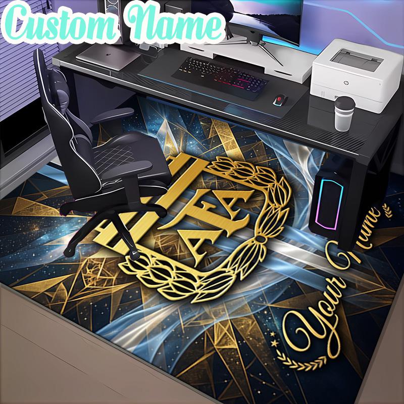Custom Name Argentina football team  Rug, Office Rug, Chair Rug, Carpet for Living Rooms, Doormat Game Rug Home Decor Christmas Gifts