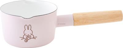 Fuji Enamel Miffy Παστέλ Γάλα Επαγωγική Εμαγιέ Κατσαρόλα Miffy, 12cm, Μαγειρικά Σκεύη, Ροζ, Δώρο,