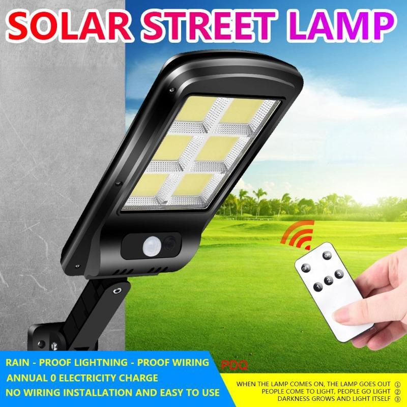 COB Upgraded Super Bright Solar Street Lamp, Outdoor Waterproof LED Solar Light with Motion Sensor for Garden Yard Patio Security Lighting