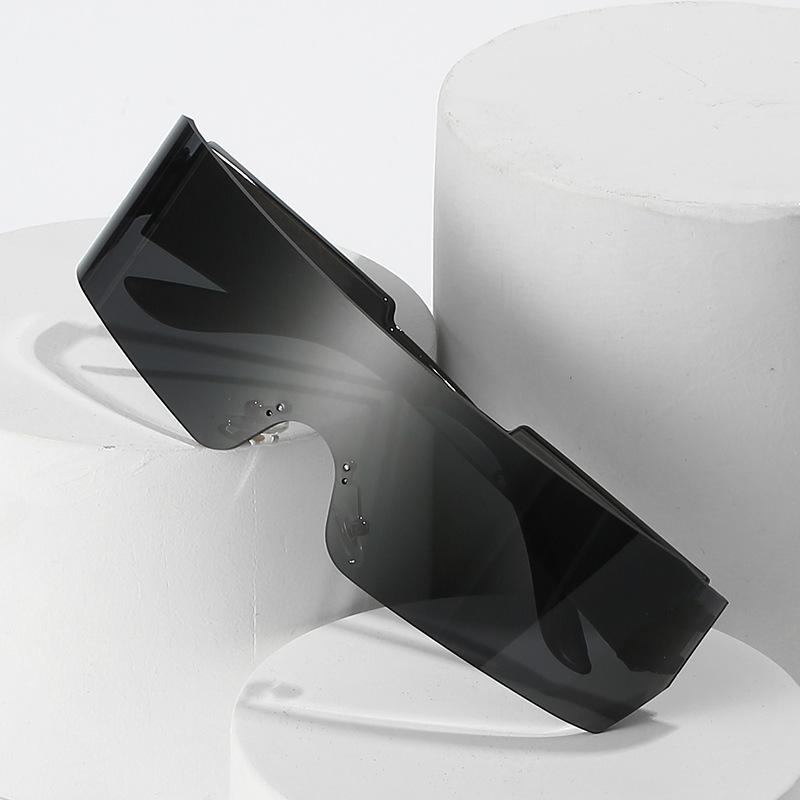 Frameless Sunglasses, Trendy Colorful Reflective Wrap Glasses, Sports Sunglasses For Women