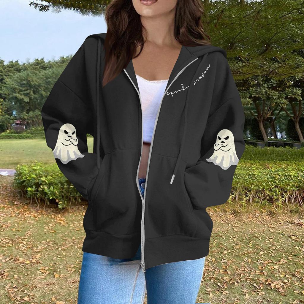 Women's Fashion Casual Long Sleeve Solid Color Hooded Sweatshirt Tops
