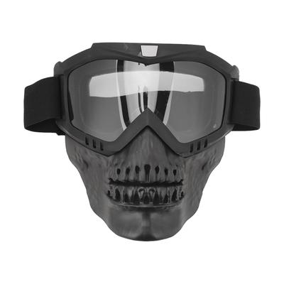 Totenkopf Motorradhelm Brille Dirt Bike Motorradbrille für Motocross ATV Offroad Fahren Rennen