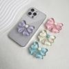 Support de téléphone poignée Cute Socket Talk Grip couleur bonbon avec nœud Support de bureau pliant pour téléphone poignée de téléphone nœud petit et frais