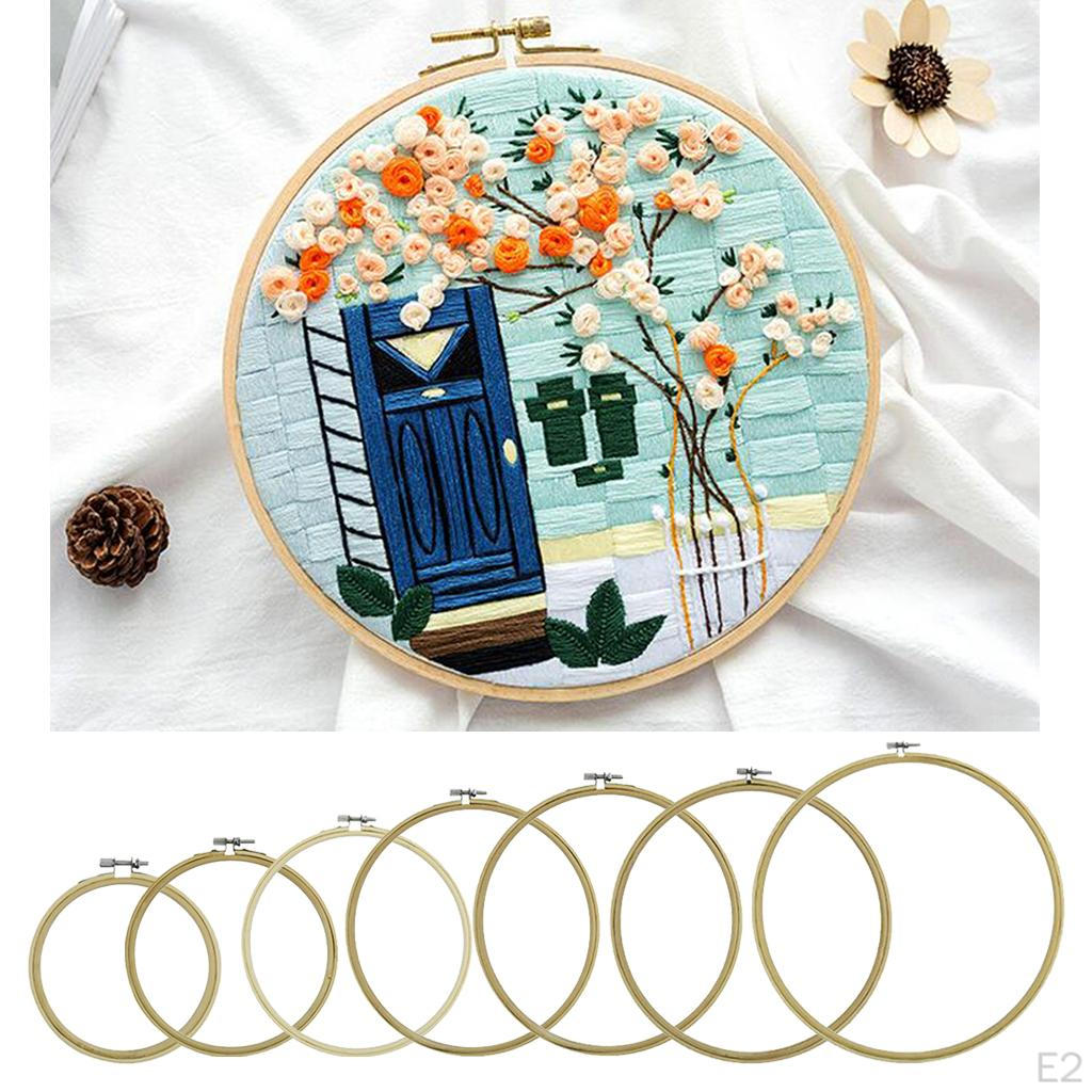 Bamboo Embroidery Stitch Circle DIY Needlework