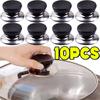 Universal Pot Lid Handle Mounting Screw Kitchen Cookware Replacement Handle Stainless Steel Base Round Plastic Fixed Knob