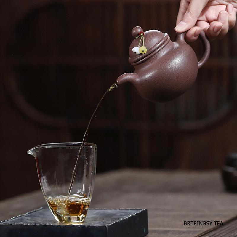 Tradition Yixing Purple Clay Tea Pot Household Handmade Teapots Chinese Zisha Tea Set Beauty Tea Infuser Kettle Teaware 210ml