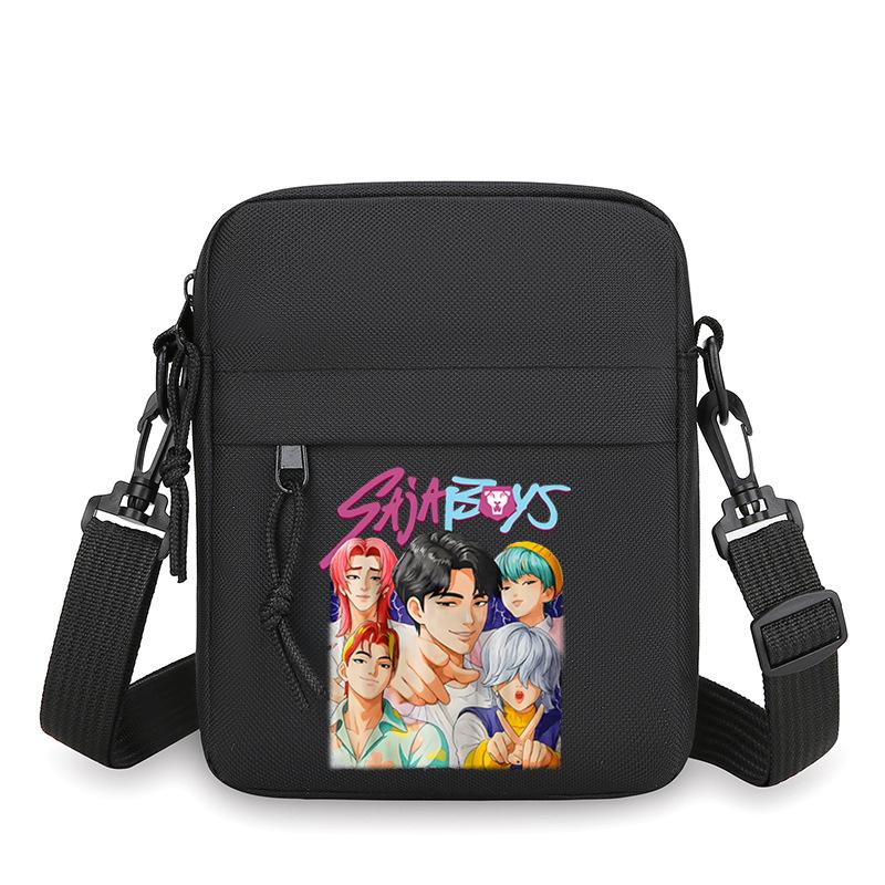 Animation Cartoon Peripheral Simple Multi-Function Portable Mini Square Bag Men'S Casual Shoulder Messenger Bag