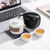 JINGRX Portable Ceramic Travel Tea Set