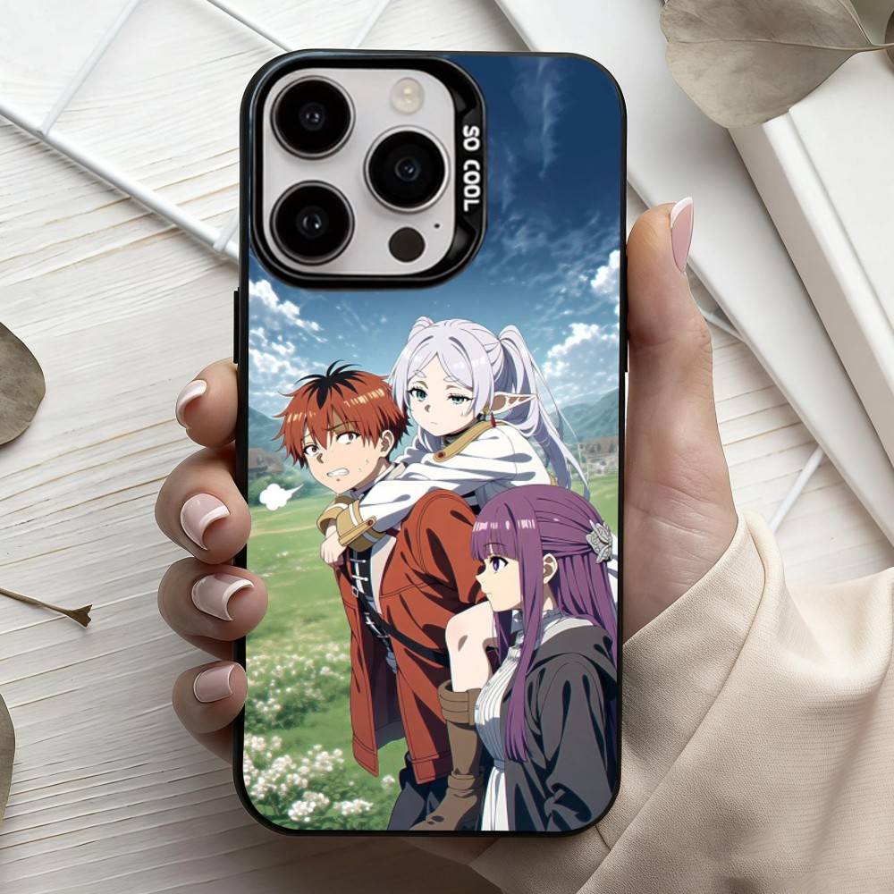 Manga Frieren Beyond Journeys End Phone Case For iPhone17,16,15,14,13,12,11 Plus,Pro Max Candy Silver Plated Inside Cover
