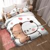 Bubu Dudu Cartoon Cute Bear Kawaii Christmas Gift Bedding Set Duvet Cover Sheet Pillowcase Soft Quilt Cover Queen King Size
