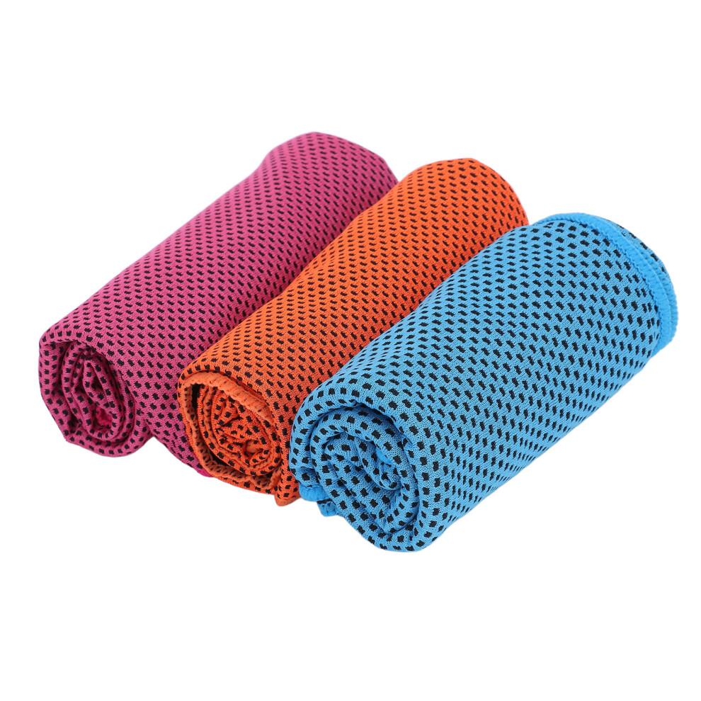 3pcs Cooling Sports Towel Microfiber Breathable Ice Towel