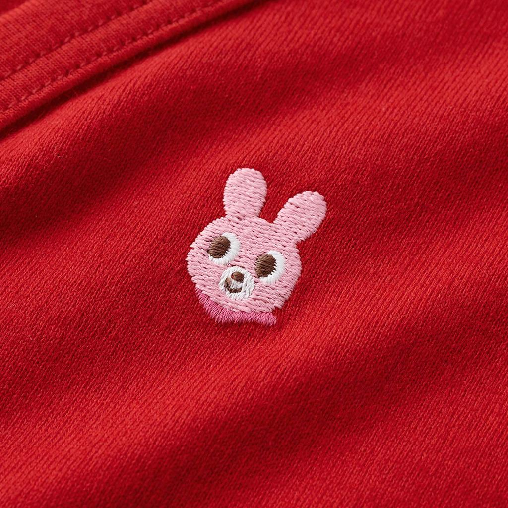 MIKIHOUSE HOT BISCUITS Strickjacke, Rot, für Jungen und Mädchen, Baby, Kinder, Größe S (70-80cm), 71-5801-383