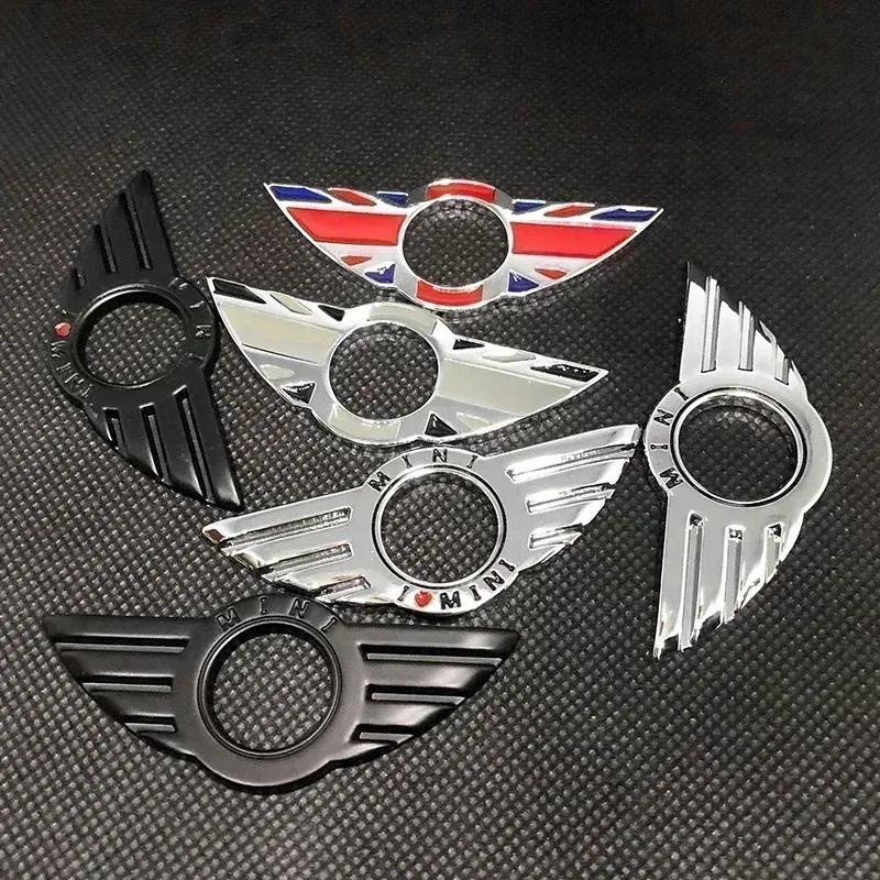 3D Metal Car Styling Door Pin Lock Wing Emblem Stickers Decor Accessories For BMW Mini Cooper S JCW R53 R55 R56 R57 R60 F55 F56 nero