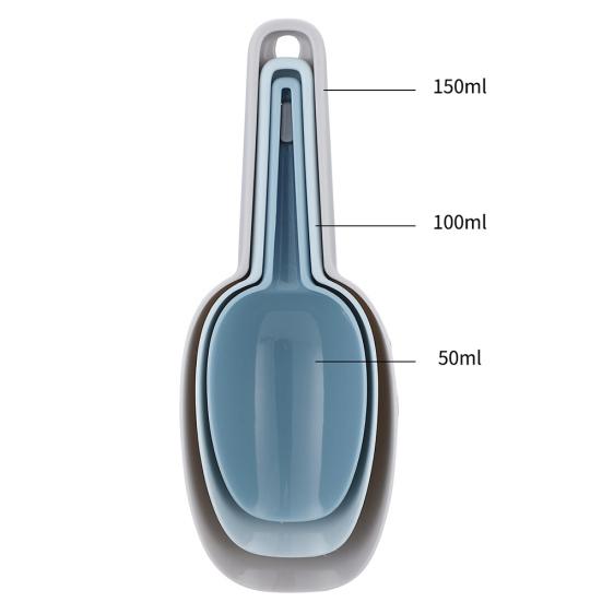 3Pcs Measuring Scoop Kitchen Food Coffee Bean Flour Cereal Popcorn Spoon Shovel Sale Goods
