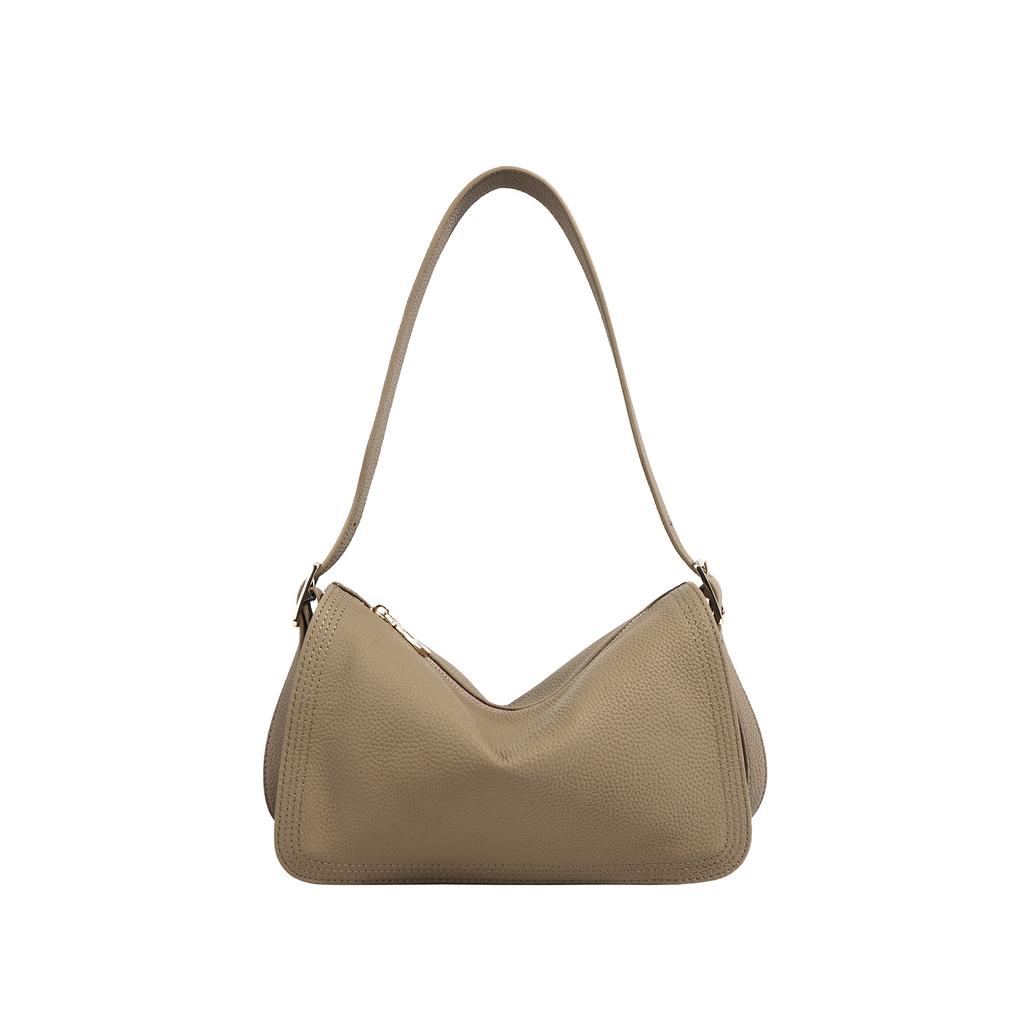 New textured first-layer cowhide bag 2025 spring commuter versatile shoulder messenger bag bag