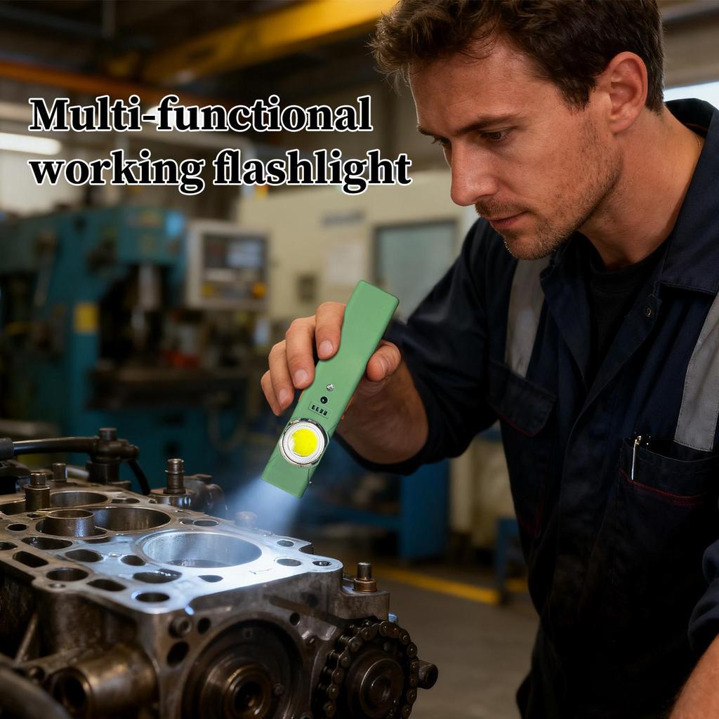 Work Flashlight Motion Sensor Survival Equipment Type-C Rechargeable Flashlight For Nighttime Home Repair Camping Hiking Fishing