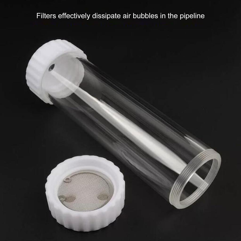 PC Water Pump Tank, POM 240mm Computer Liquid Water Cooling Radiator Acrylic Cylinder Water Reservoir Tank for PC Computers