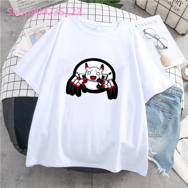 

Japanese Anime So I M A Spider So What Women T-Shirt Print Spider Kumoko Tee Tops Fashion Casual Women Clothes Summer Tshirts XXXL білий