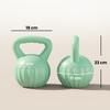 Kettlebell 6 kg Weight Dumbbell Filled with Sand for Beginners Home Strength Training 17 x 17 x 23 cm Green