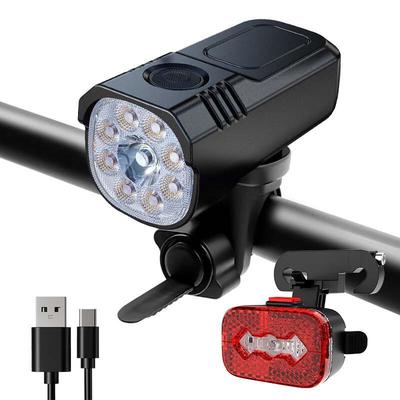 Rechargeable Aluminum Alloy Bicycle Light Set