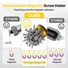 Magnetic Screw Ring, 1/4 Inch (6.35mm) Hex Screwdriver Head Magnetic Ring, Universal Bit Magnetizer With Dual-Layer Enhanced