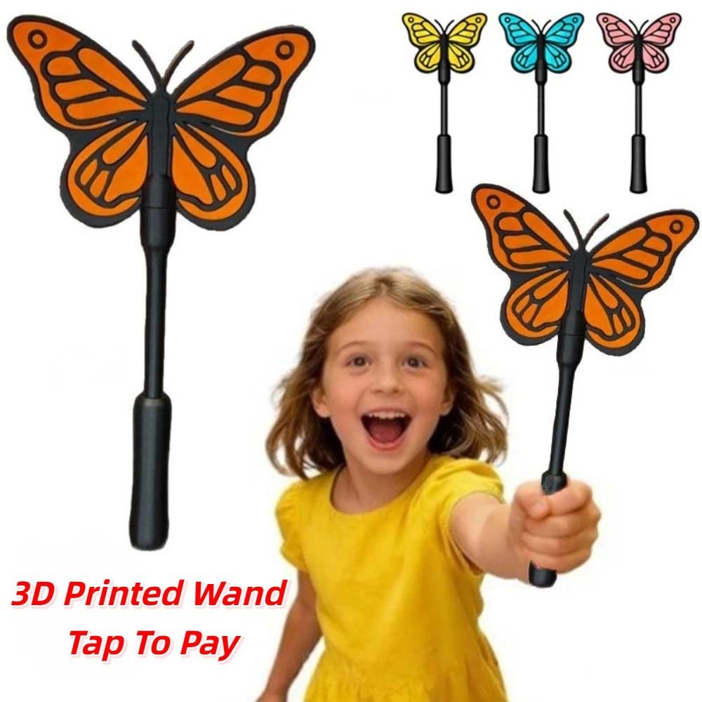 Creative 3D Printed Wand Tap To Pay Detachable Lightweight Butterfly Magic Wand Holder Cute Funny Contactless Payment Sleeve