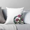 Pretty Floral Leaves Dreams Square Pillowcase Polyester Linen Velvet Printed Zip Decor Pillow Case Bed Cushion Cover