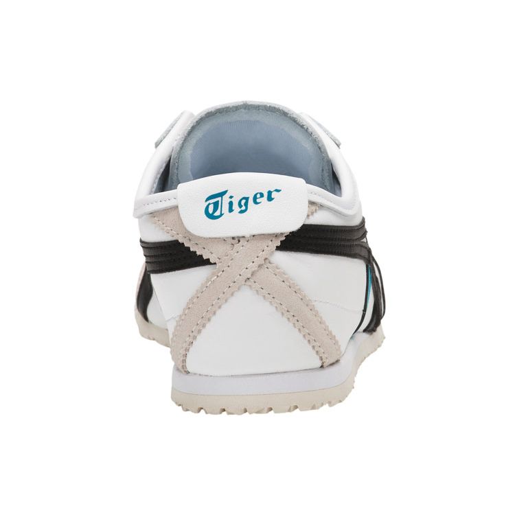 ONITSUKA TIGER Mexico 66 Comfortable Non-Slip Durable Low-Top Lifestyle Sneakers Unisex Sneakers White Black Blue D4J2L-100