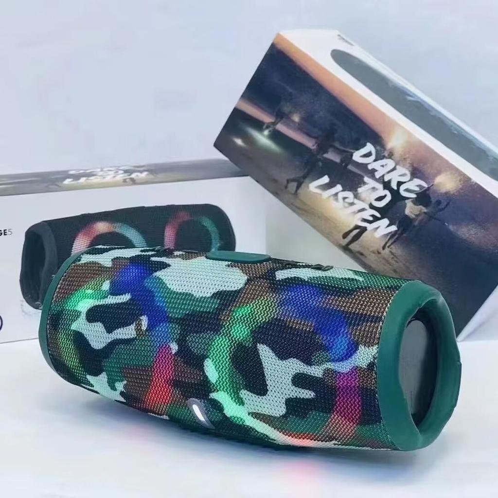 Portable Waterproof High Power Bluetooth Speaker RGB Colorful Light Wireless Subwoofer 360 Stereo Surround TWS FM Boom Box