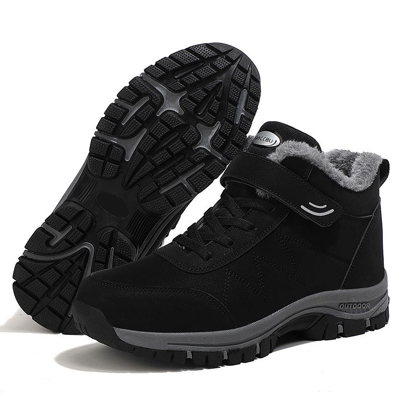Fashion Snow Boots for woman Casual Winter Shoes Platform Non-slip Warm Fur Ankle Boots Plush Combat Outdoor Hiking Motorcycle Boots