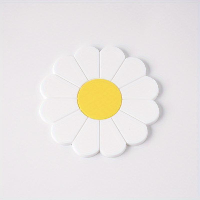 2pcs Car Anti-Skid Coaster Flower Car Coaster Anti-Skid High-Temperature Resistant Multi-color Optional Colorful Protective Pad