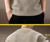 Men's High-End Retro Henley Knit Sweater - Autumn Trendy Loose Fit