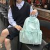 Lightweight Solid Color Backpack Travel Backpack Large Capacity Student Schoolbag