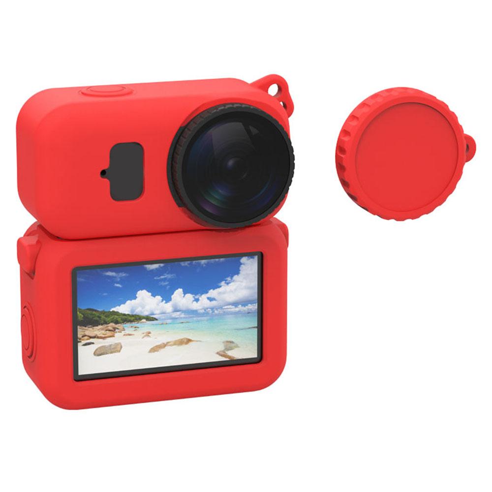 For DJI Osmo Nano Silicone Case Action Camera Protective Cover Dust-Proof with Lens Guard