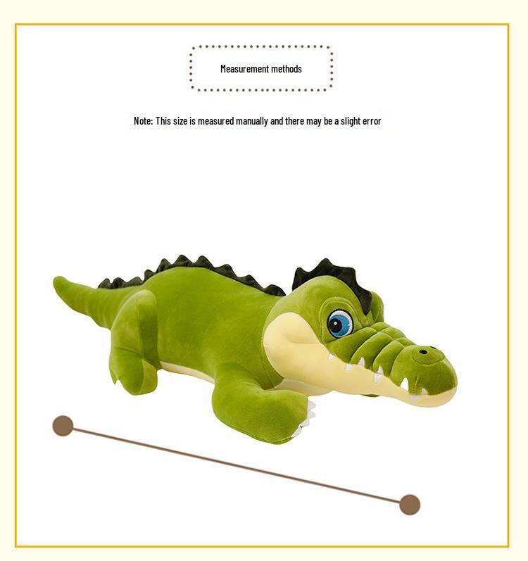 Large Cute Crocodile Hug Pillow Plush Toy for Girls' Soothing Sleep