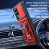For Samsung Galaxy S24Ultra S23Plus S22 S21 Camera Shockproof Armor Case For Galaxy S23FE Car Magnetic Holder Ring Protect Cover