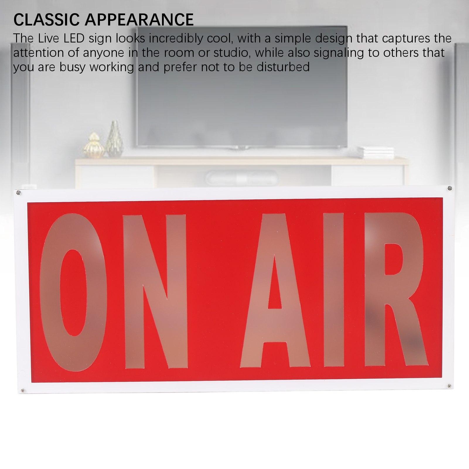 

Светодиодная лампа ON AIR Знак Студийный свет Монтируемый на стену Питание от USB 12 цветов Светодиодный свет ON AIR Подсветка Знака с пультом