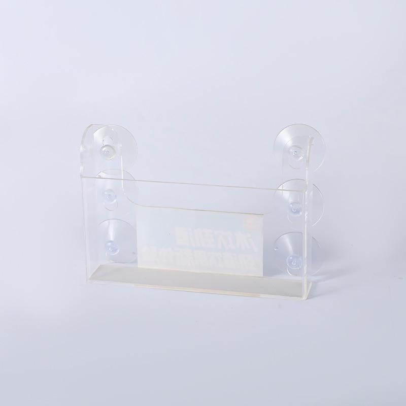 Acrylic Suction Cup Beverage Display Rack: Refrigerator Hanging Holder (Alcohol Excluded)
