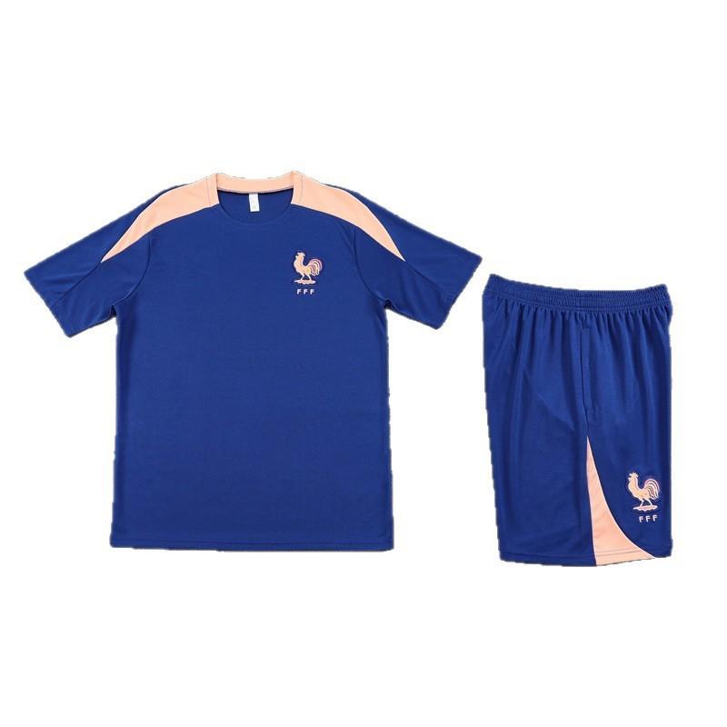 2026 France National Team Half-Zip Long Sleeve Training Jersey Men Women Winter Football Warm-Up Top