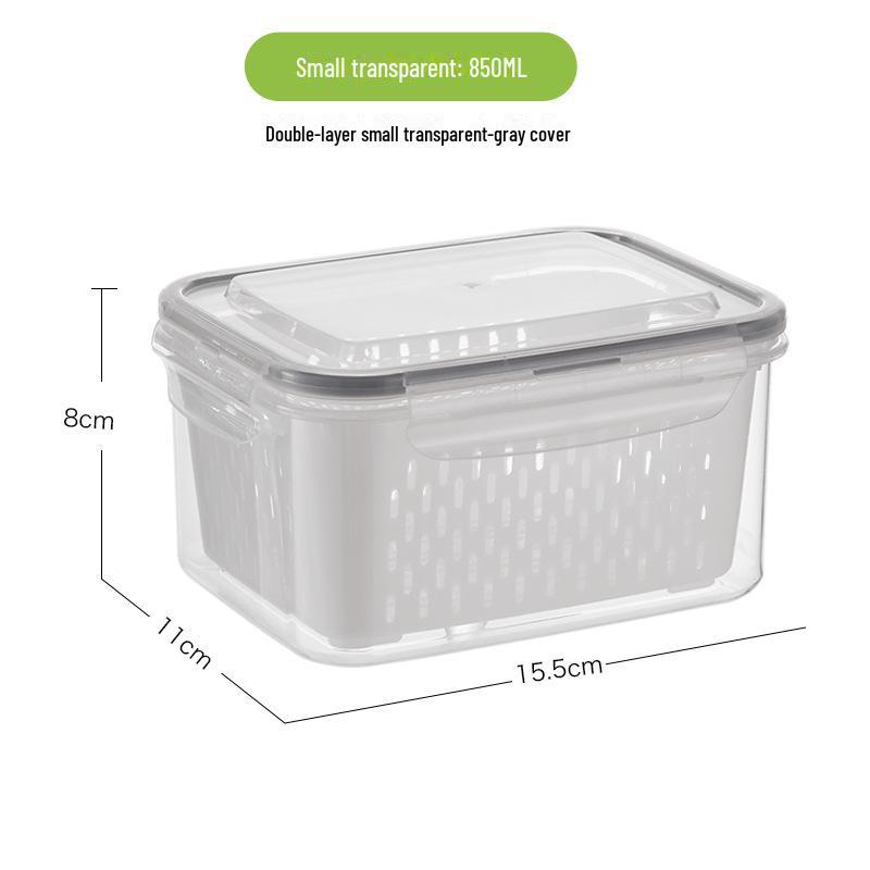 B2B Cross-Border Refrigerator Storage Box with Lid for Fresh Vegetables and Fruits