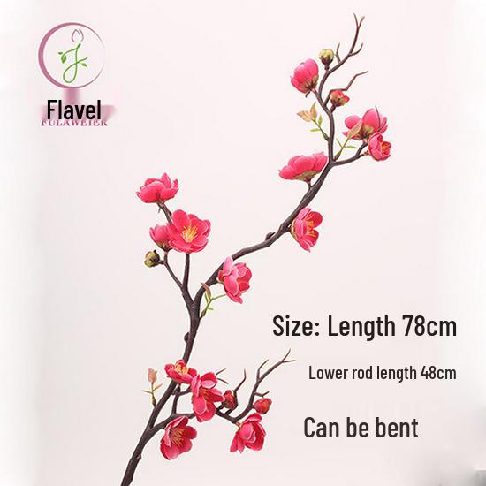 

High-Quality Artificial Plum Blossom Branches for Chinese-Style Tea Table Decoration