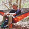 Fresh Single Size Person Portable Outdoor Camping Hammock with Nylon Color Matching Hammock High Strength Parachute Fabric Hanging Bed
