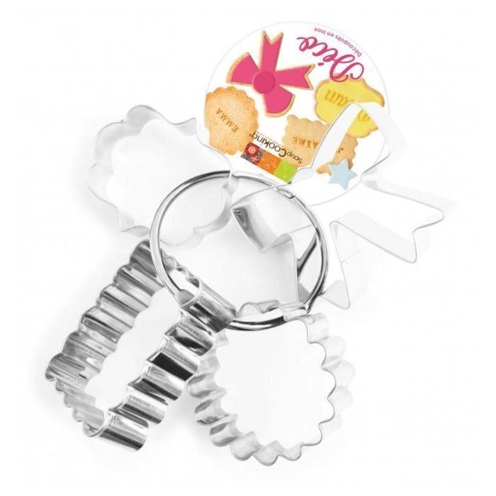 4 Découpoirs à biscuits en inox - Déco