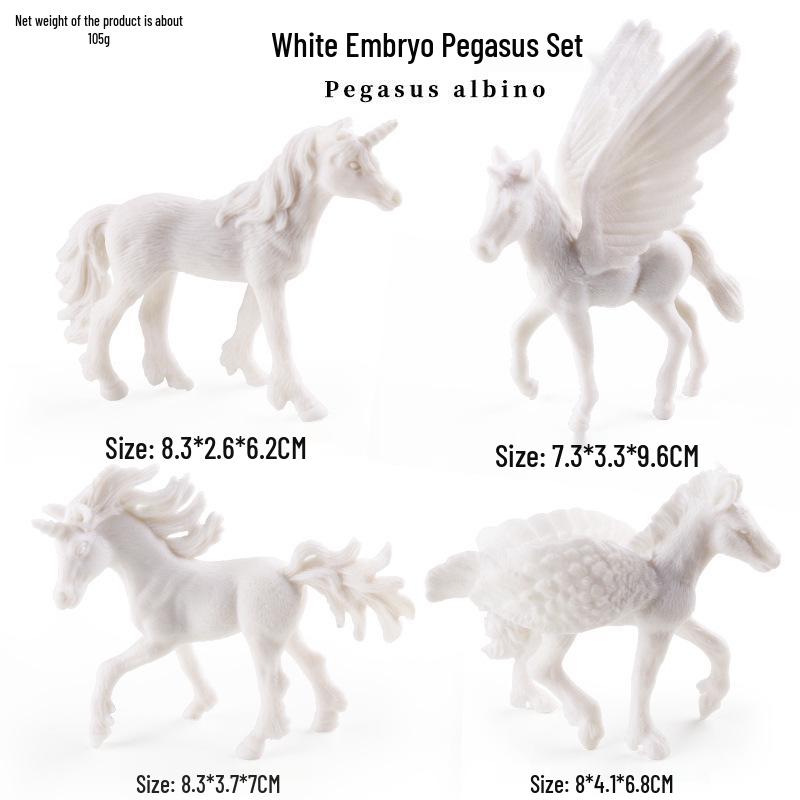 DIY Mythical Animal Painting Set: Unicorn and Pegasus Models